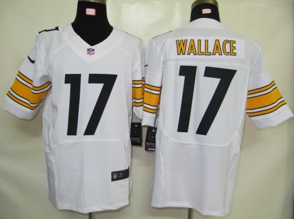 Nike Elite Jersey Pittsburgh Steelers 17 Wallace White Authentic